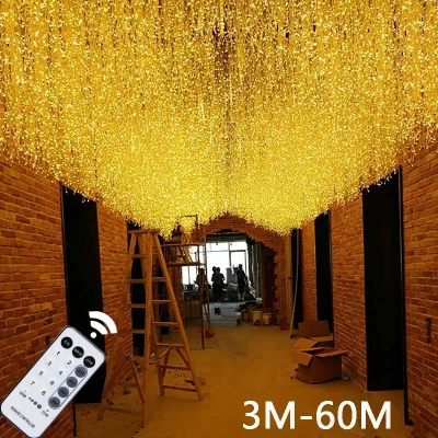 Outdoor Waterproof LED Curtain Fairy String Light