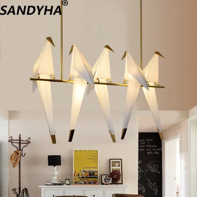 Modern Bird Chandelier