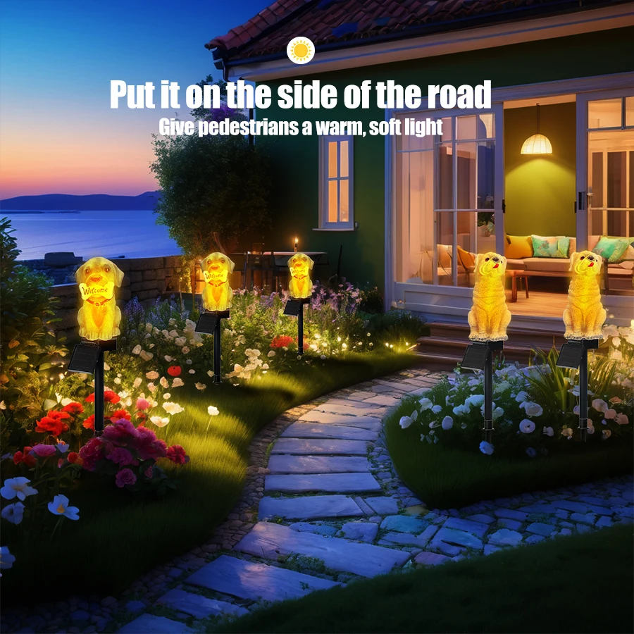 LED Solar Dog/Owl Light - Image 4