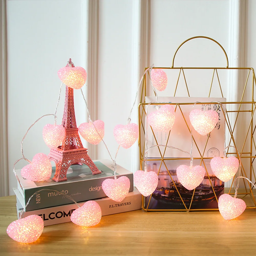 Pink Heart String Lights - Image 5