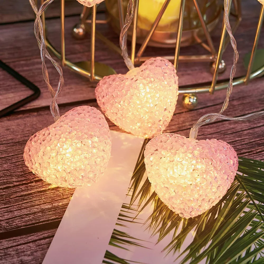 Pink Heart String Lights - Image 3